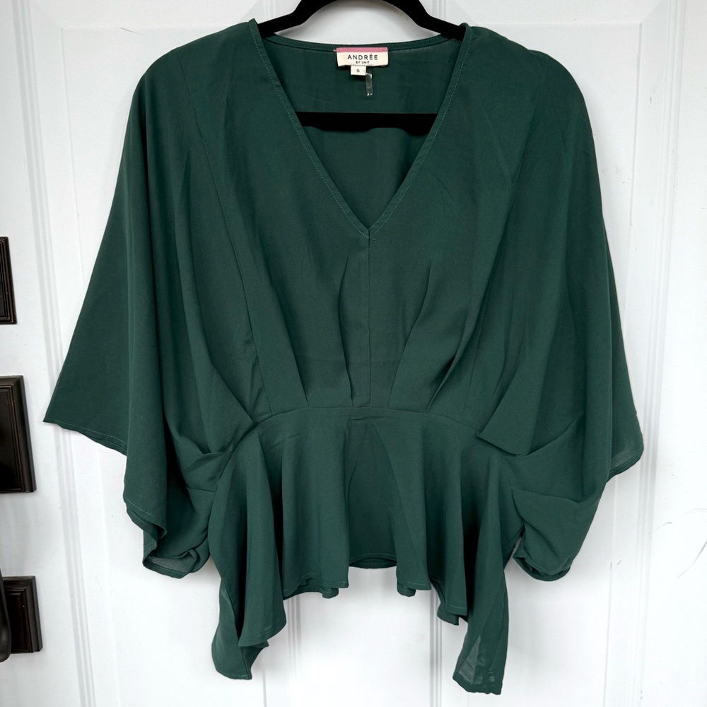 ANDREE BY UNIT Deep Green Blouse